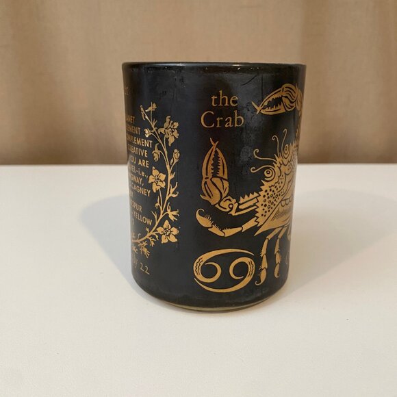 Vintage MCM Federal Glass Black Zodiac Mug – Cancer The Crab 4‎ - Picture 2 of 6